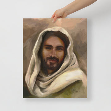 The Savior with Olive Robe - Fine Art Print