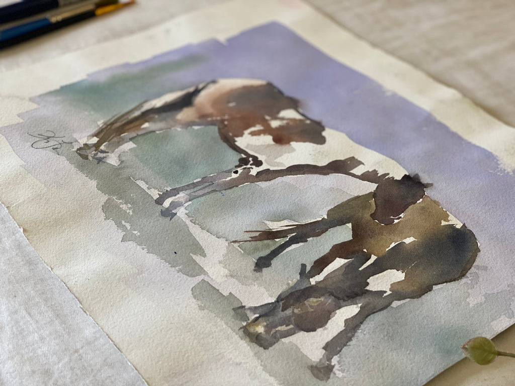 Periwinkle Paint Study