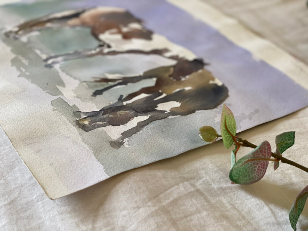 Periwinkle Paint Study