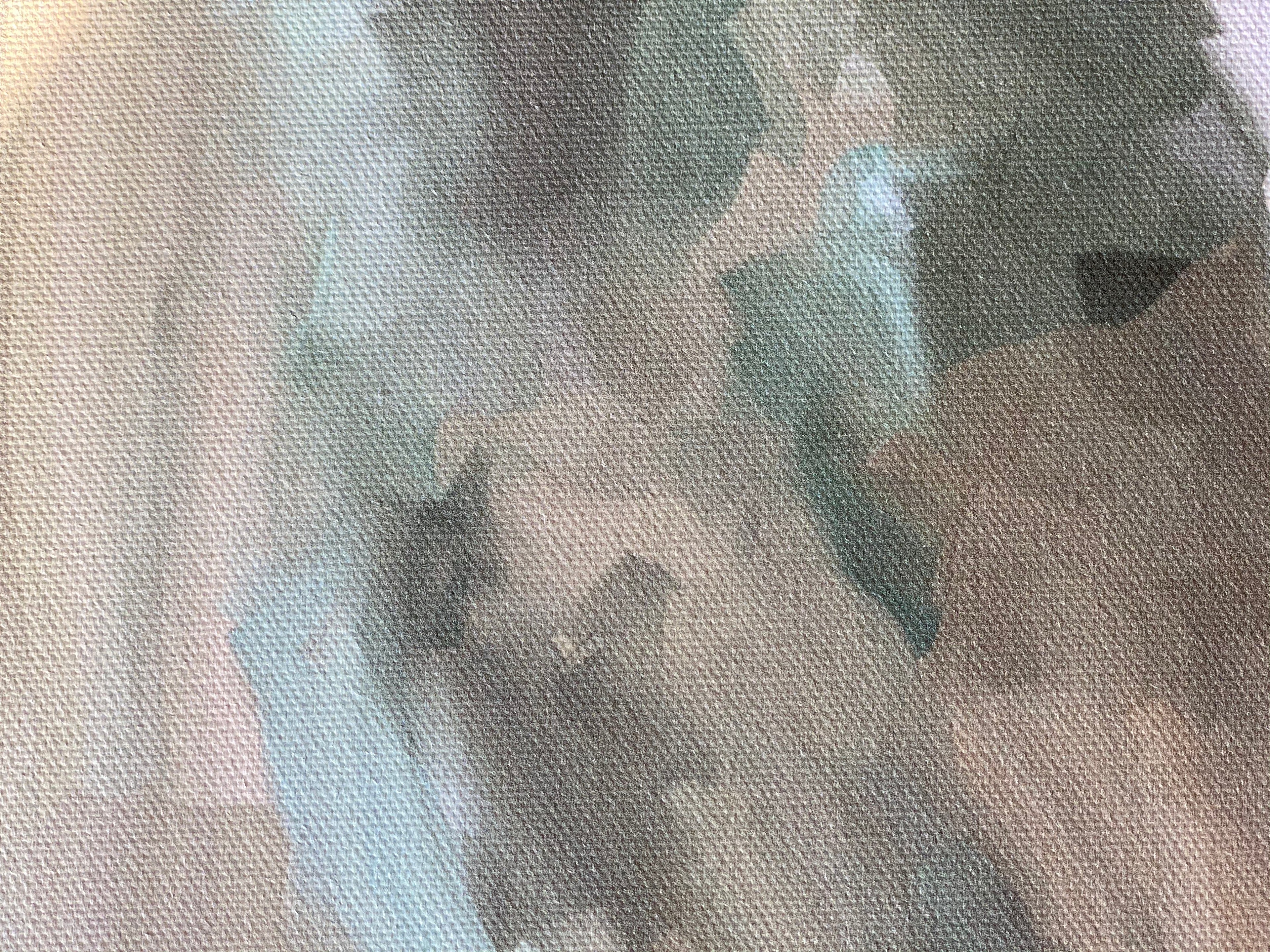 A closeup of the paint strokes.