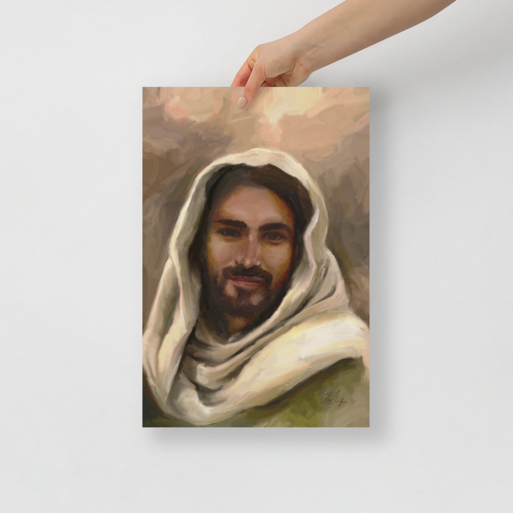 The Savior with Olive Robe - Fine Art Print