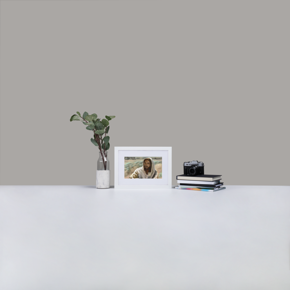 Christ in The Desert - Framed Fine Art Print